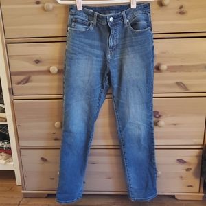 MUJI 4 way stretch blue indigo jeans